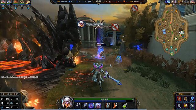 smite moba dota action style